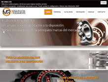 Tablet Screenshot of maquinariayrodamientos.com